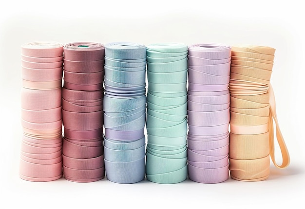 Kolekcja kolorowych nici do haftu